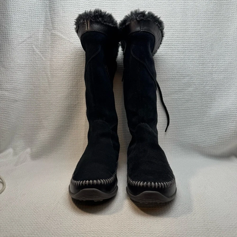 The North Face Janey Black Suede Boots, Women’s Size 6